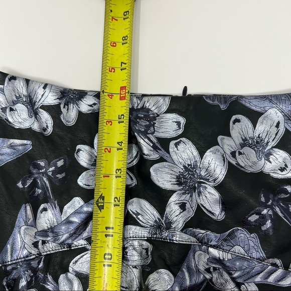 NEW Zara Metallic Floral Skirt Small - Picture 8 of 10
